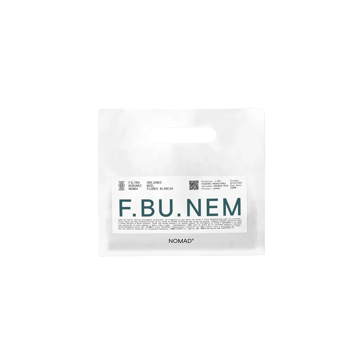 Nomad Coffee - Filter - Nemba, Washed Red Bourbon | Burundi - Sigma Coffee UK