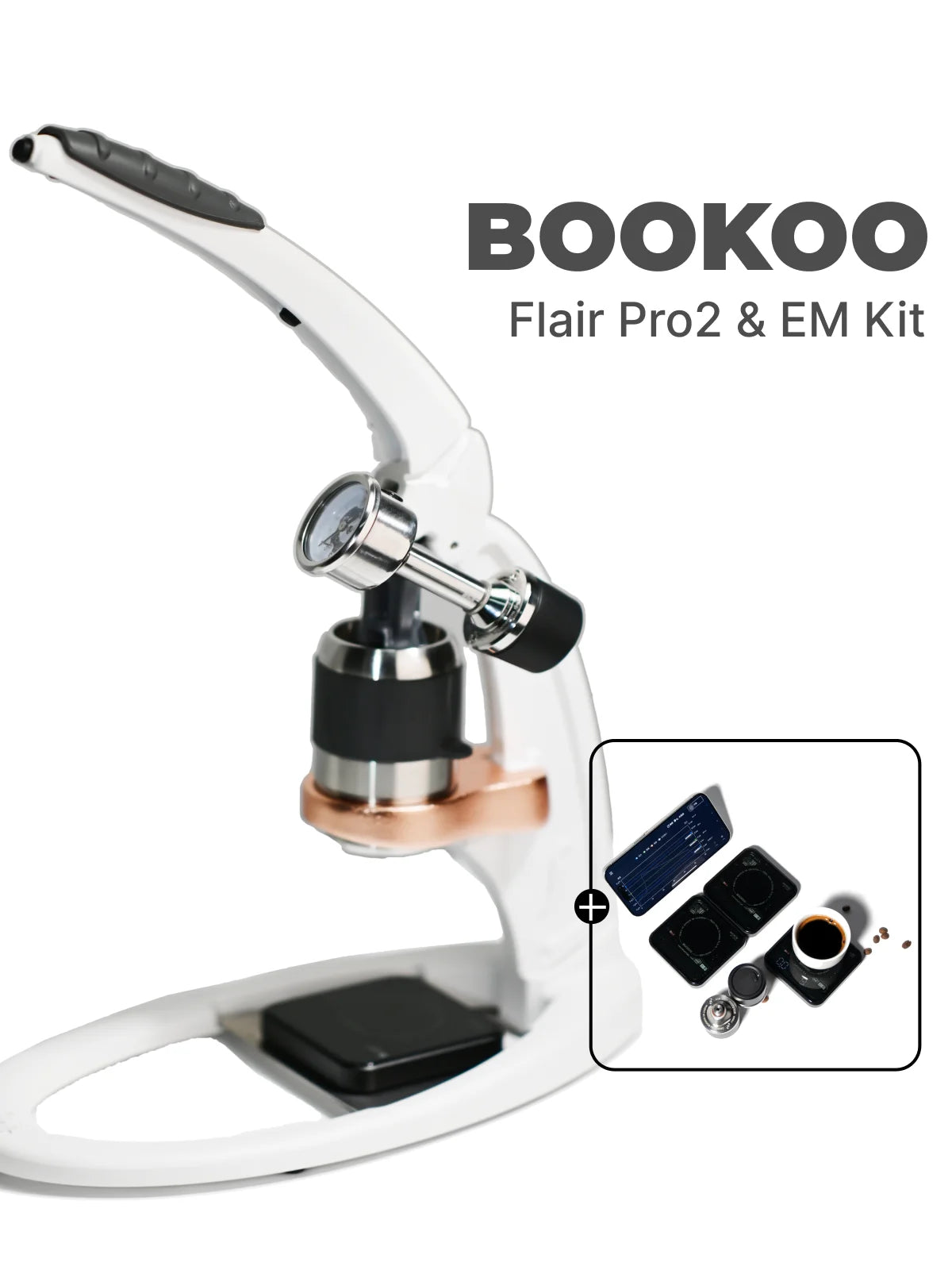 BooKoo Espresso Monitor - Bluetooth Pressure Transducer for E61 Flair58