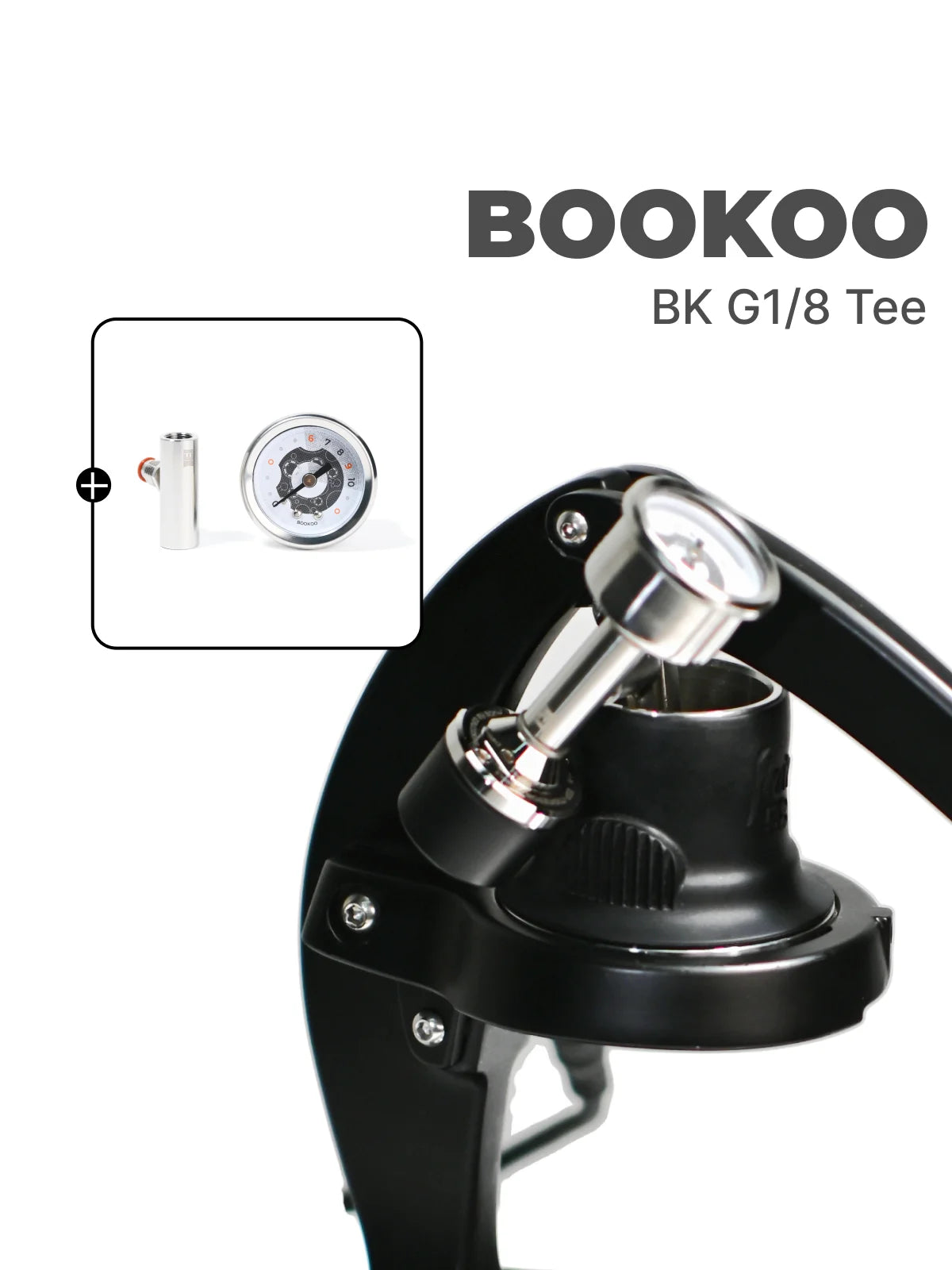 BooKoo EM - G1/8 Tee and Gauge for Flair 58 - Sigma Coffee UK