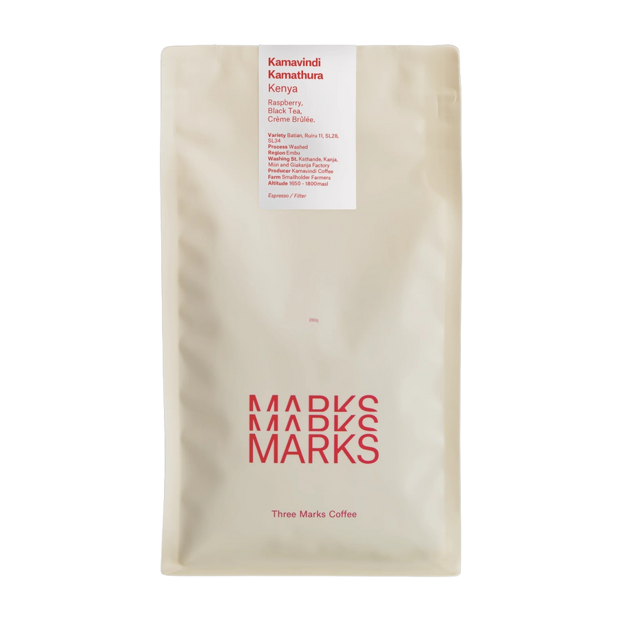 Three Marks Coffee - Kamavindi Kamathura - Washed | Kenya