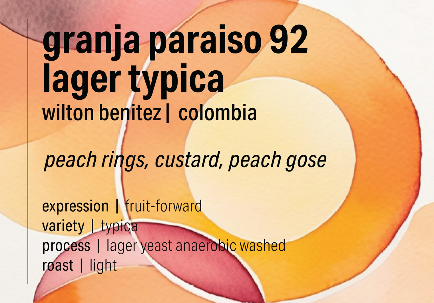Moonwake - Granja Paraiso 92, Lager Typica - Colombia