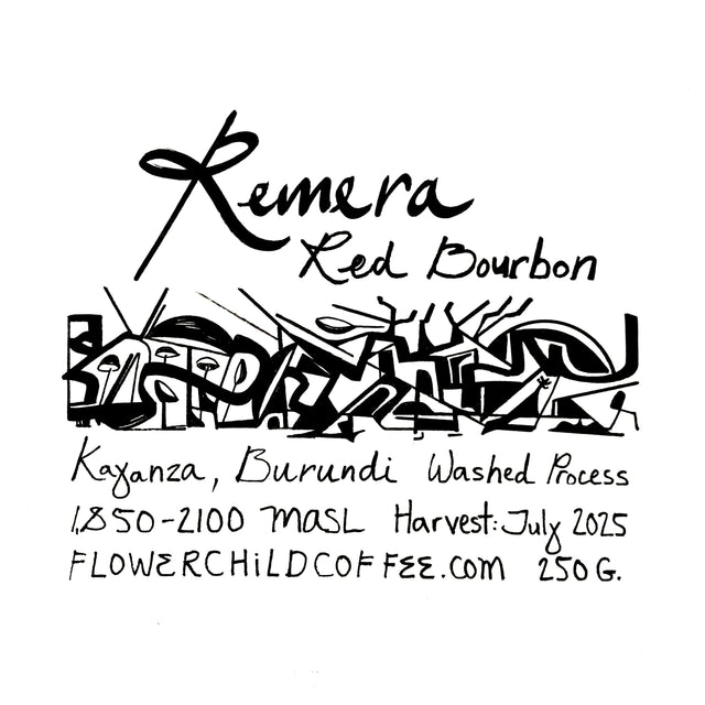 Flower Child - Remera - Washed Red Bourbon | Burundi - Sigma Coffee UK