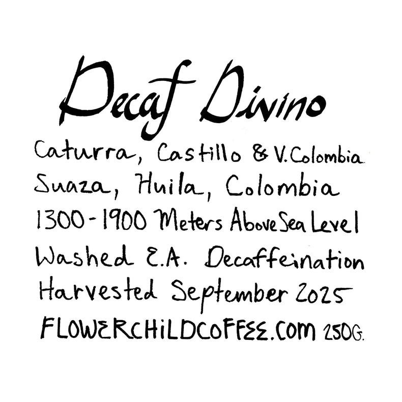 Flower Child Coffee - Decaf Divino | Colombia