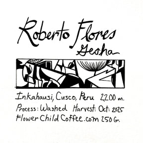 Flower Child - Roberto Flores - Washed Gesha | Peru - Sigma Coffee UK
