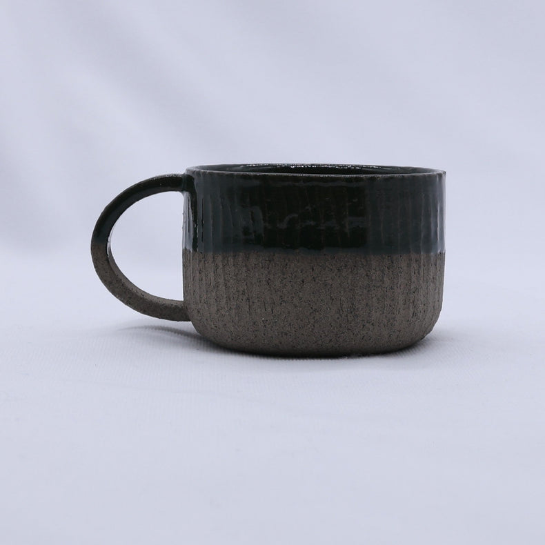 Bluverde Arte Handmade Ceramic Smoked Grey Stoneware Mug - Sigma Coffee UK