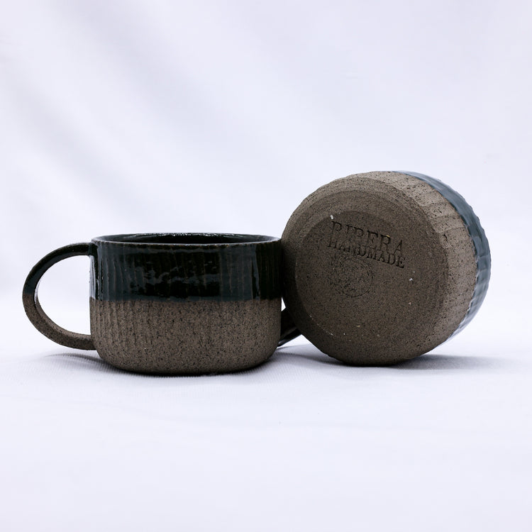 Bluverde Arte Handmade Ceramic Smoked Grey Stoneware Mug - Sigma Coffee UK
