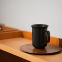 April Ceramic Mug - Black lifestyle