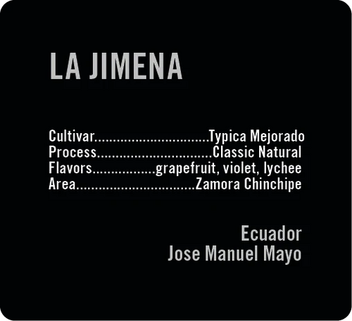 Apollon's Gold - La Jimena, Typica Mejorado, Natural | Ecuador - Sigma Coffee UK