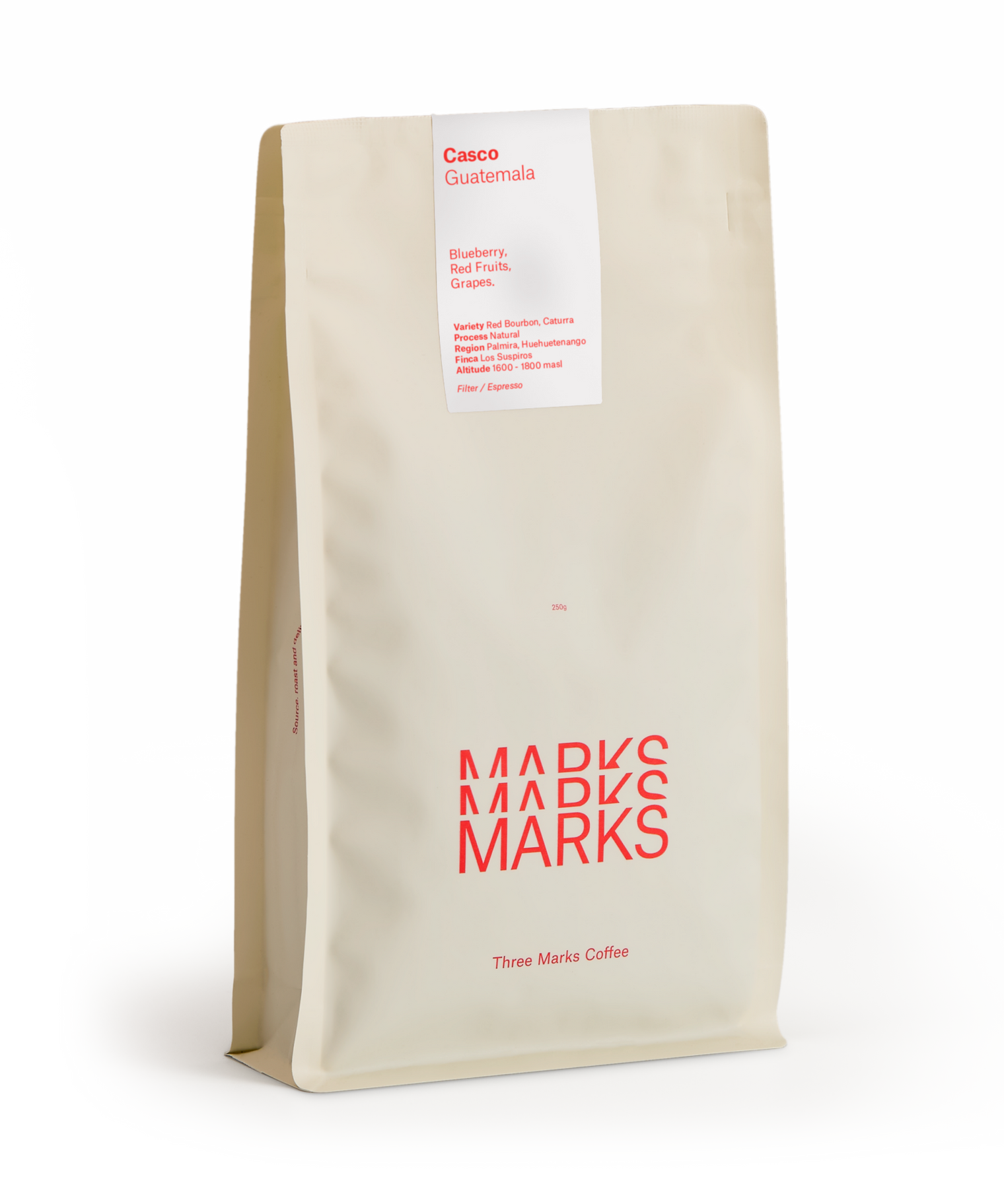 Three Marks Coffee - Casco - Natural Red Bourbon & Caturra | Guatemala - Sigma Coffee UK