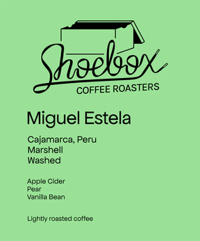 Shoebox - Miguel Estela Marshell, Washed | Peru - Sigma Coffee UK