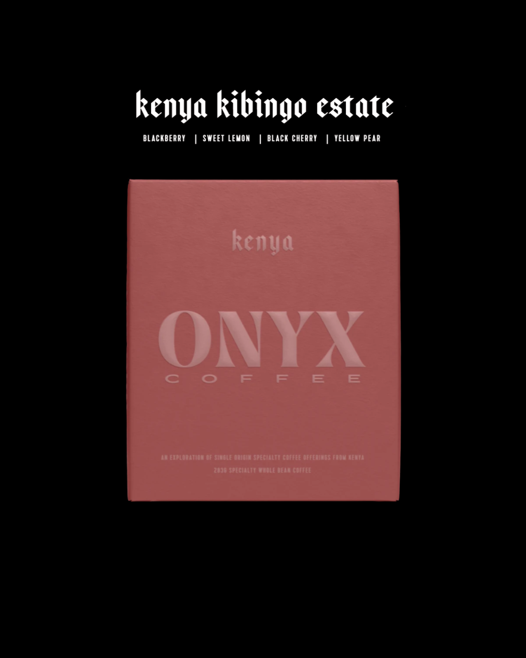 Onyx Coffee - Kenya Kibingo Estate - Sigma Coffee UK