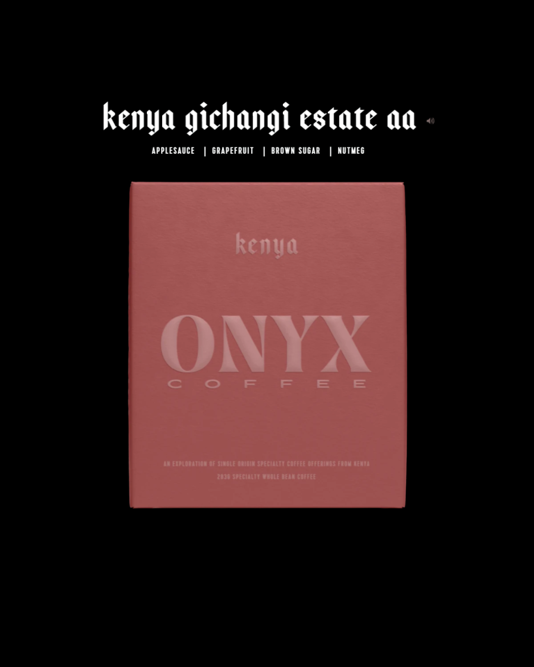 Onyx Coffee - Kenya Gichangi Estate AA