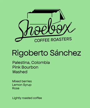 Shoebox - Rigoberto Sánchez Pink Bourbon Washed | Colombia - Sigma Coffee UK