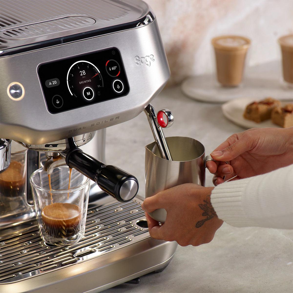 Sage The Oracle Dual Boiler Espresso Machine (Stainless Steel) - Sigma Coffee UK