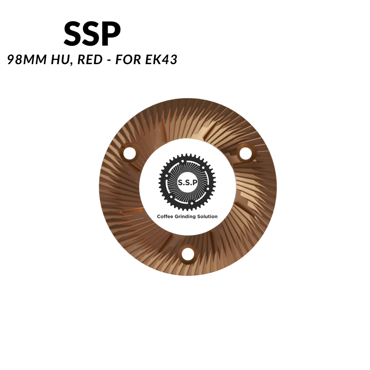 SSP High Uniformity (98mm HU, Red Speed) Burrs - For Mahlkonig EK43/EK43s - Sigma Coffee UK