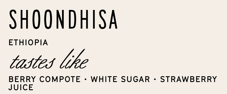 Manhattan Roasters - Ethiopia Shoondhisa - Natural - Sigma Coffee UK
