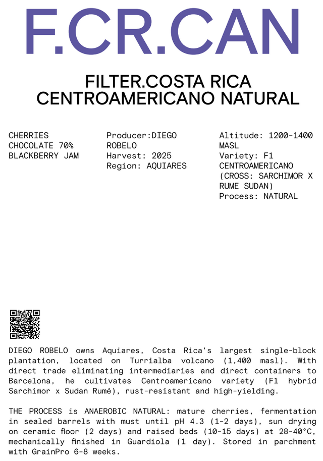 Nomad - Filter - F1 CentroAmericano, Natural Anaerobic - Costa Rica