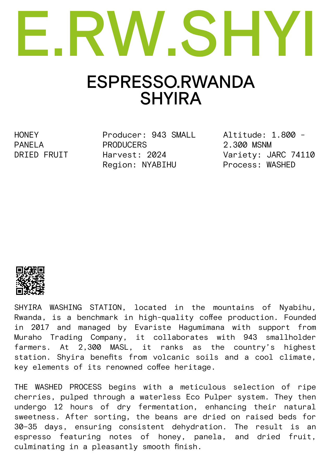 Nomad - Espresso, Rwanda - Shyira - Washed Red Bourbon