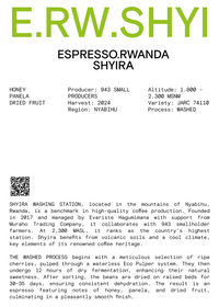 Nomad - Espresso, Rwanda - Shyira - Washed Red Bourbon