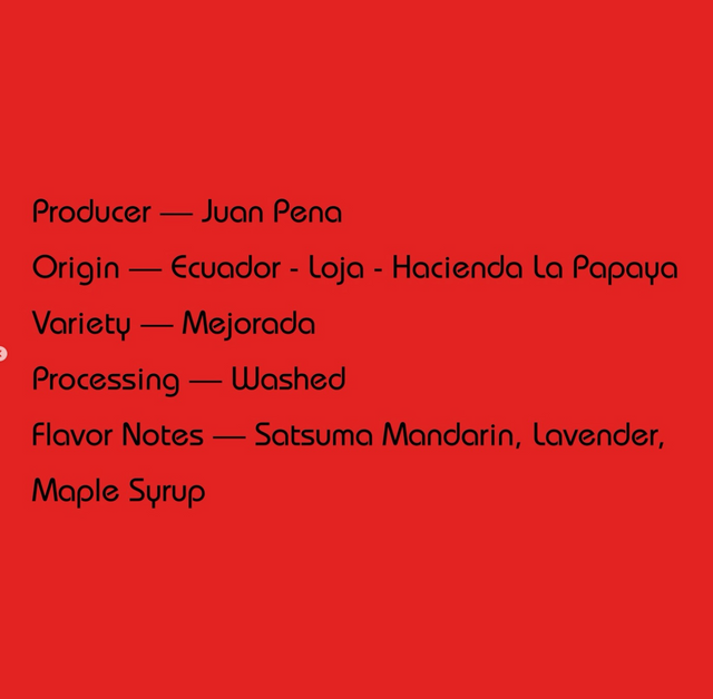 Mirra - Juan Pena, Mejorada Washed | Ecuador