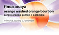 Moonwake - Sergio Aranda Gomez Finca Anaya - Orange Washed, Orange Bourbon | Colombia - Sigma Coffee UK