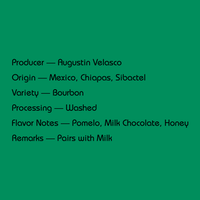 Mirra - Augustin Velasco, Washed Bourbon | Mexico - Sigma Coffee UK