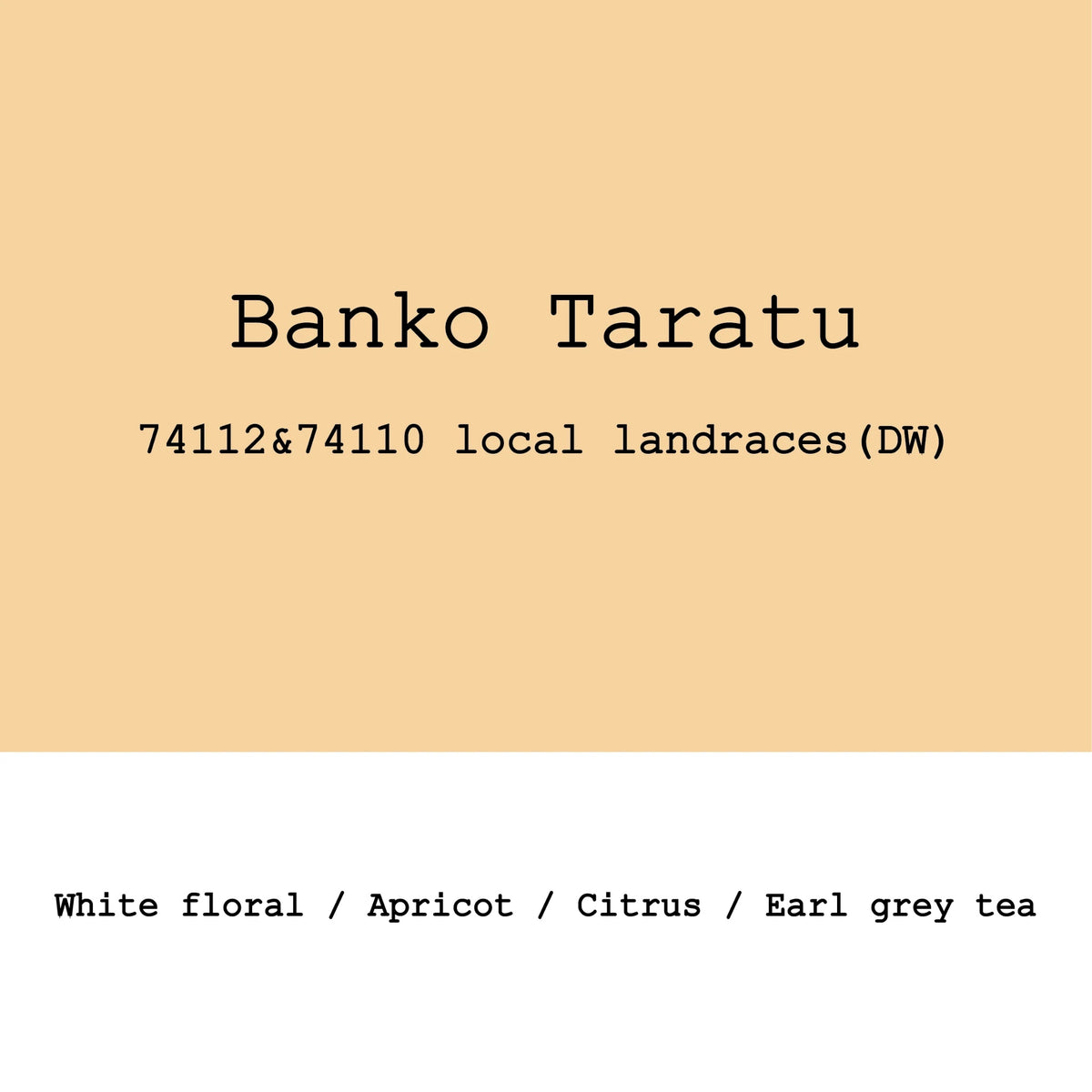 Goût & Co - Banko Taratu Heirloom Double Washed | Ethiopia