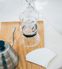 Hario V60 Coffee Dripper Set - Transparent lifestyle shot
