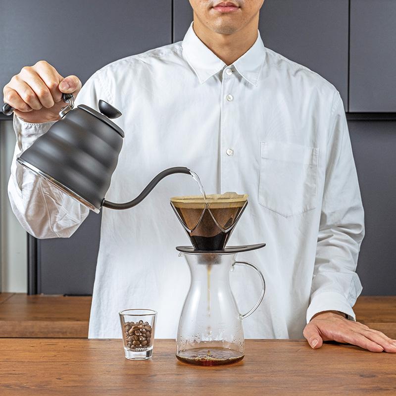 Hario V60 MUGEN One Pour Dripper 02 Transparent Black