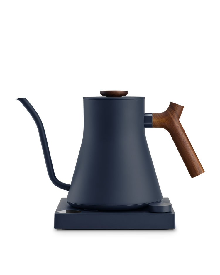 Fellow Stagg EKG Pro Electric Pour-Over Kettle (0.9L) – Stone Blue + Walnut