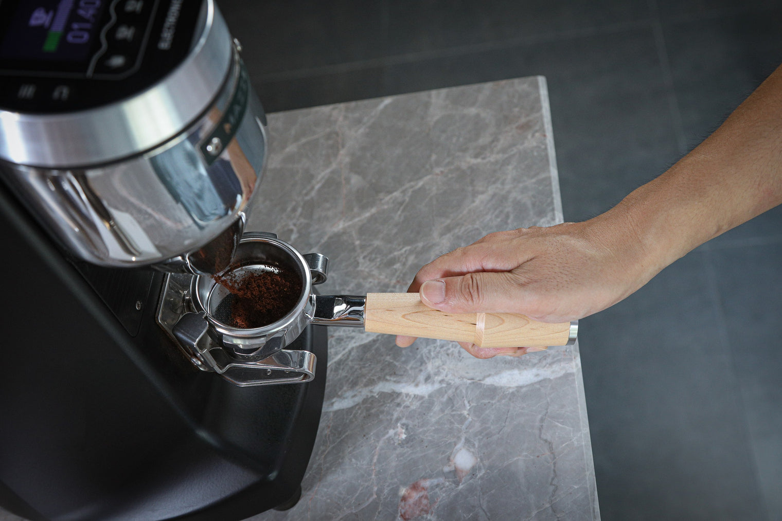 KNODOS Bottomless Portafilter | Rosewood / Walnut / Maple - Sigma Coffee UK