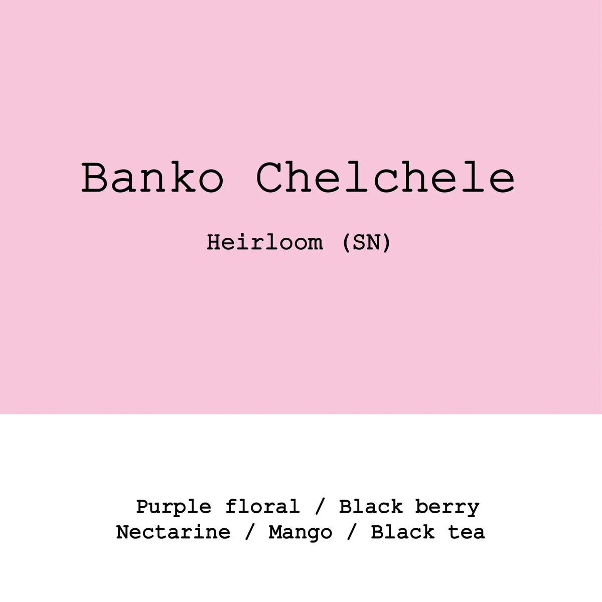 Goût & Co - Banko Chelchele Heirloom Super Natural | Ethiopia