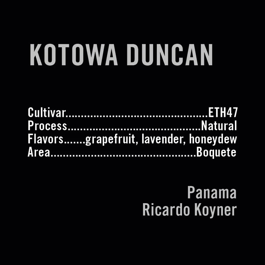Apollon's Gold - 9th Anniversary Project - Kotowa Duncan ETH47 Natural | Panama