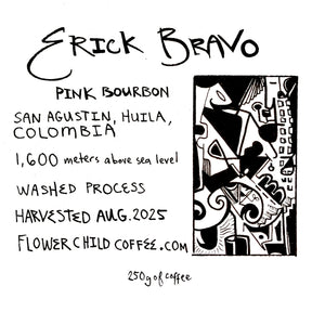Flower Child - Erick Bravo - El Chaferote Washed Pink Bourbon | Colombia - Sigma Coffee UK