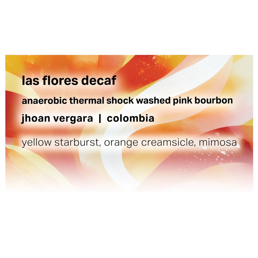 Moonwake Coffee Roasters - Las Flores - Jhoan Vergara - Anaerobic Thermal Shock Washed Decaf Pink Bourbon | Colombia