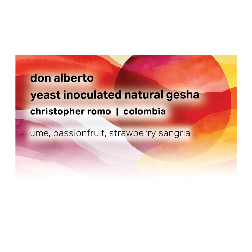 Moonwake Coffee Roasters - Don Alberto - Christopher Romo - Yeast Inoculated Natural Gesha | Colombia