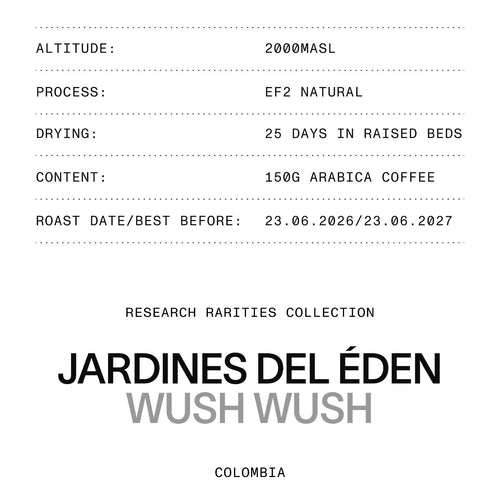 POMA Coffee - Jardines del Edén Wush Wush