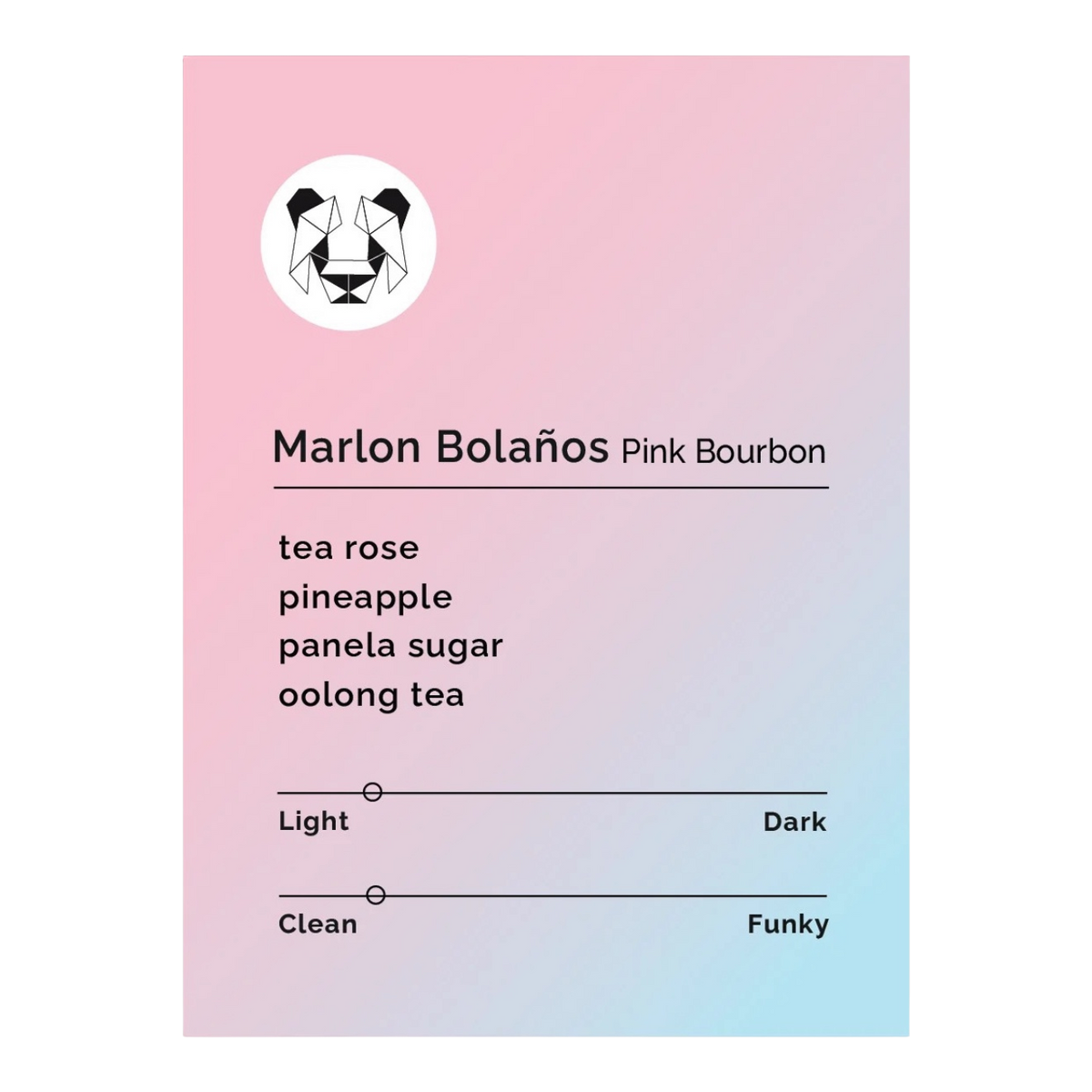 Black & White Roasters - Marlon Bolaños - Pink Bourbon | Colombia