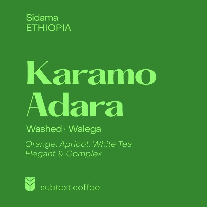 Subtext Coffee - Karamo Adara Walega Washed | Ethiopia
