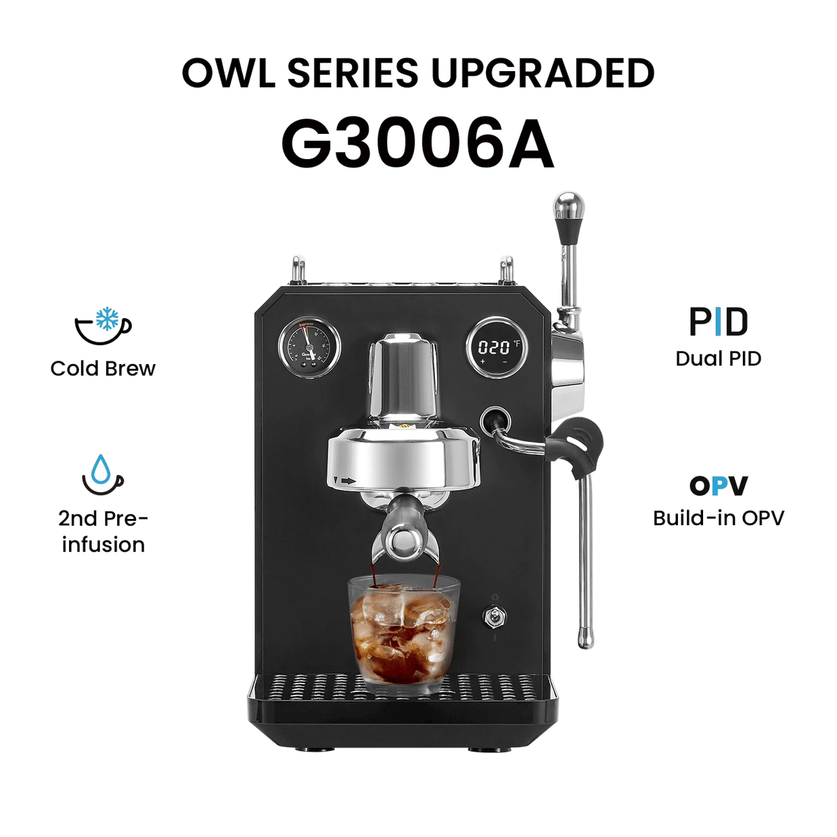 Gemilai Owl G3006A Espresso Machine