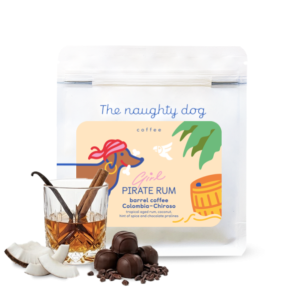 The Naughty Dog - Girl Pirate Rum Barrel - Washed Chiroso & Caturra | Colombia