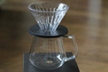 Timemore Crystal Glass V60 Dripper - Black - Sigma Coffee UK